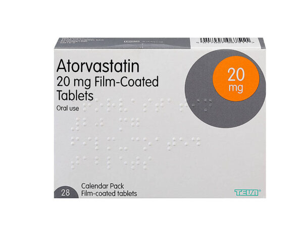 Atorvastatina 20 mg 28 comprimidos